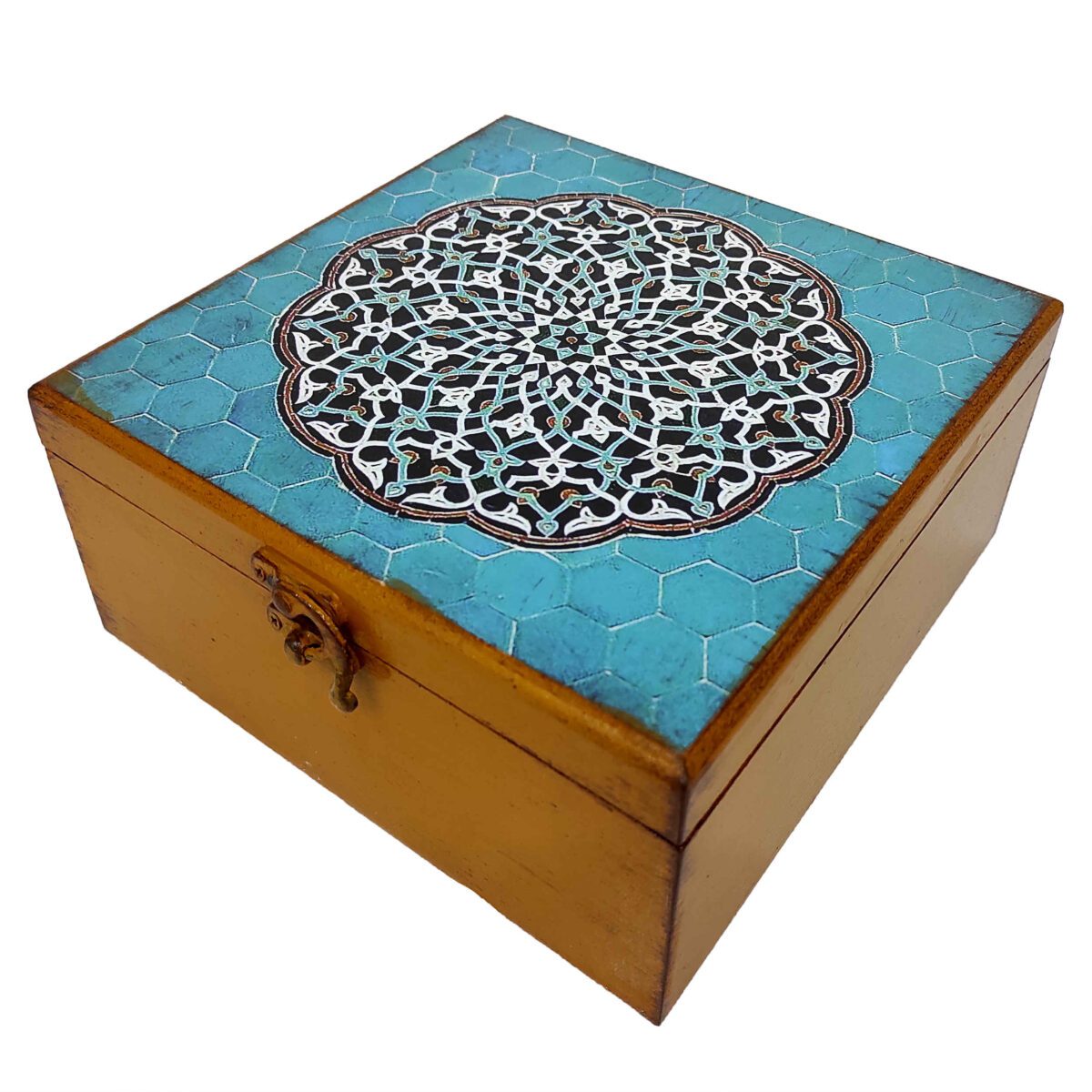 Price and Buy Wooden Candy Box Featuring Mandala Design