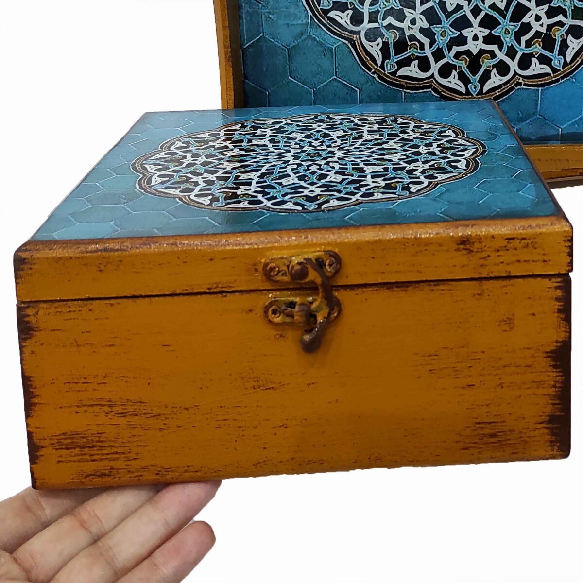 Price and Buy Wooden Candy Box Featuring Mandala Design - Image 6