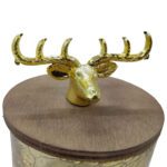 Price and Buy Wooden Canister Jar with Glass Deer Design – 5 Pieces - Image 4