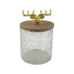 Price and Buy Wooden Canister Jar with Glass Deer Design – 5 Pieces - Image 9