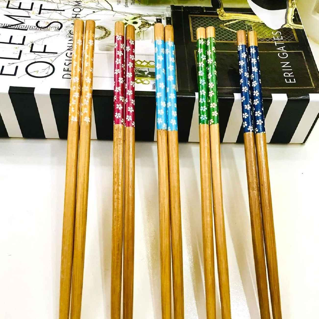 Price and Buy Wooden Chopsticks – Blossom Pattern Made of Bamboo (Set of 2)_69024d8eed538.jpeg Price and Buy Wooden Chopsticks – Blossom Pattern Made of Bamboo (Set of 2) - Image 1
