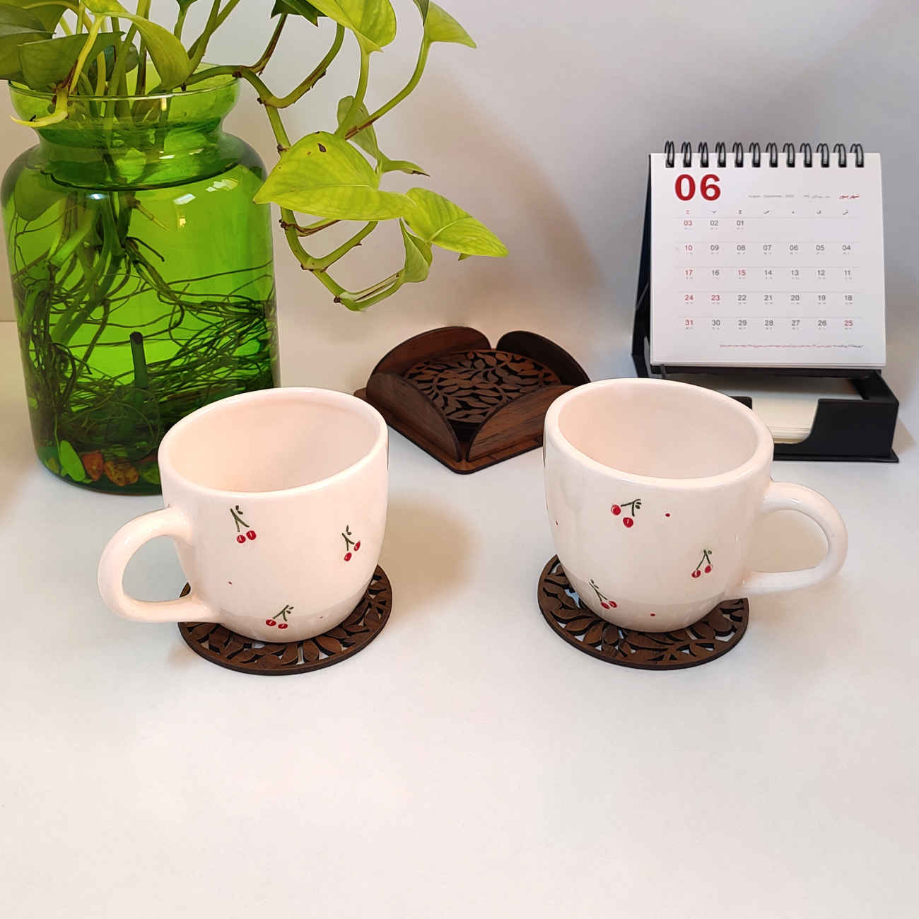 Price and Buy Wooden Coaster – Balance of Eco-Friendly Design and Timeless Appeal (Pack of 6) - Image 3