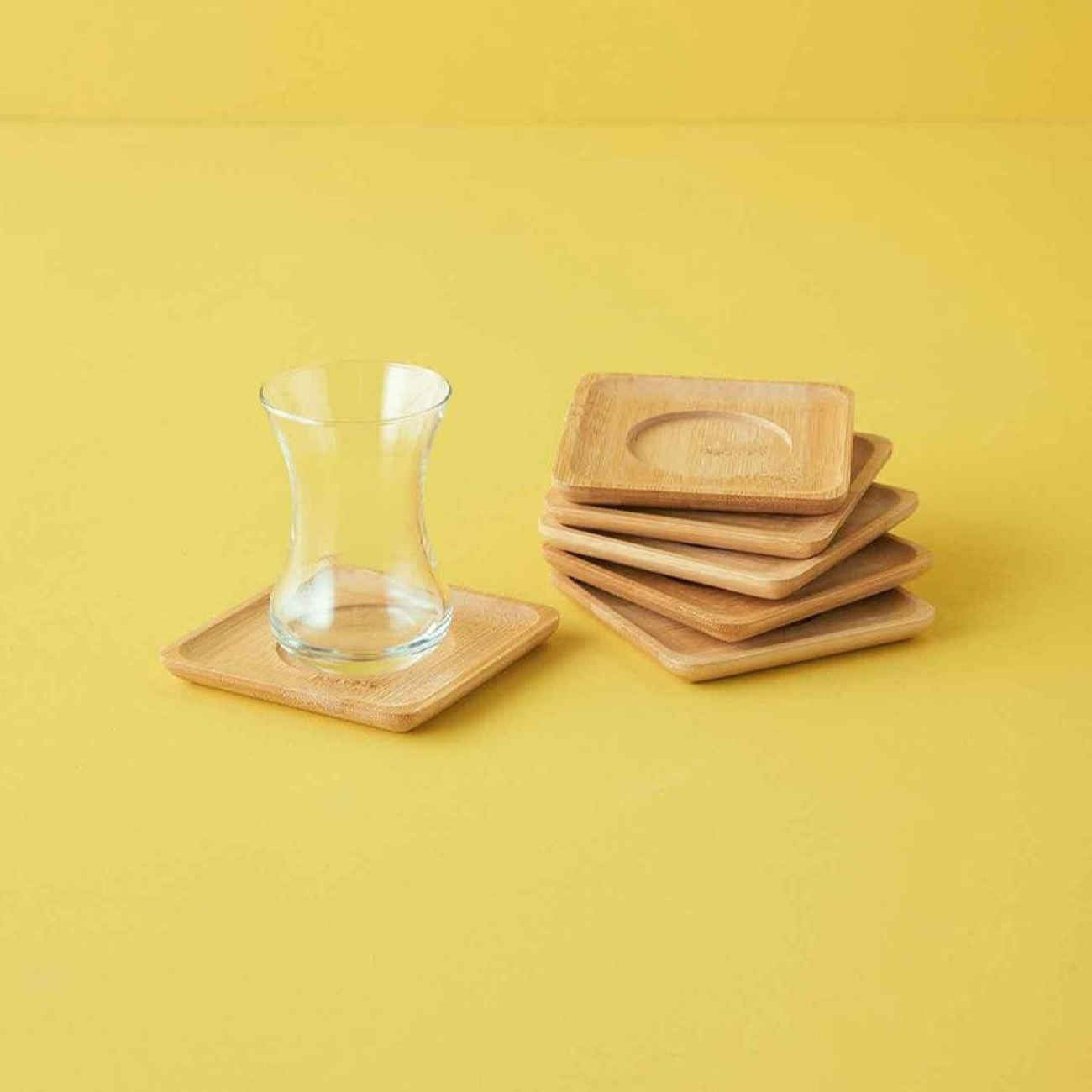 Price and Buy Wooden Coaster Set Featuring Rustic Charm and Durability (Pack of 6) - Image 3