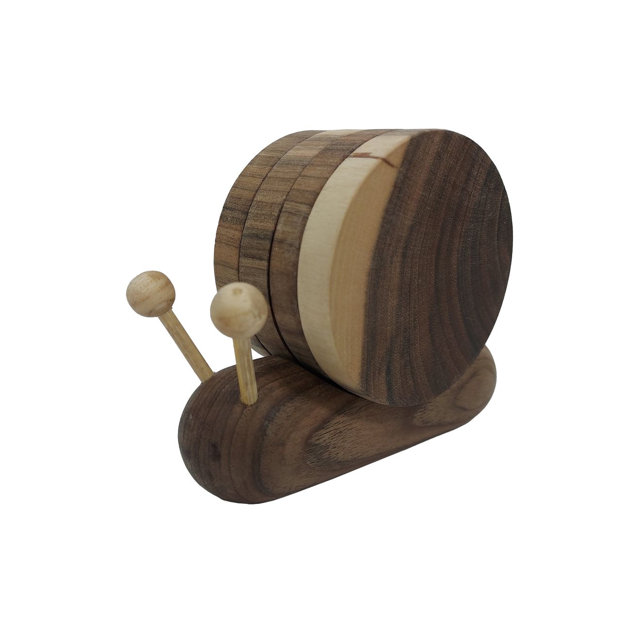 Price and Buy Wooden Coaster Set with the Snail Design, Animal Shape_69031691c1b5c.jpeg Price and Buy Wooden Coaster Set with the Snail Design, Animal Shape - Image 1
