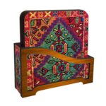 Price and Buy Wooden Coasters with Authentic Iranian Design – Carpet Inspired (6 Pcs)