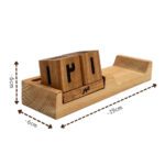 Price and Buy Wooden Cube Desk Calendar – Stylish & Functional Desktop Organizer (Copy) - Image 3