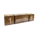 Price and Buy Wooden Cube Desk Calendar – Stylish Home & Office Display