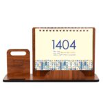 Price and Buy Wooden Desk Calendar for the Year 1404 with Phone Stand – Stylish & Functional - Image 3