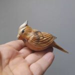 Price and Buy Wooden Desk Clock with Handcrafted Bird Sculpture – Unique & Stylish Design - Image 4