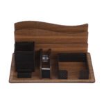Price and Buy Wooden Desk Organizer Accessory for Office Supplies in Brown - Image 5