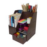 Price and Buy Wooden Desk Organizer for Office Supplies Chic & Functional - Image 5