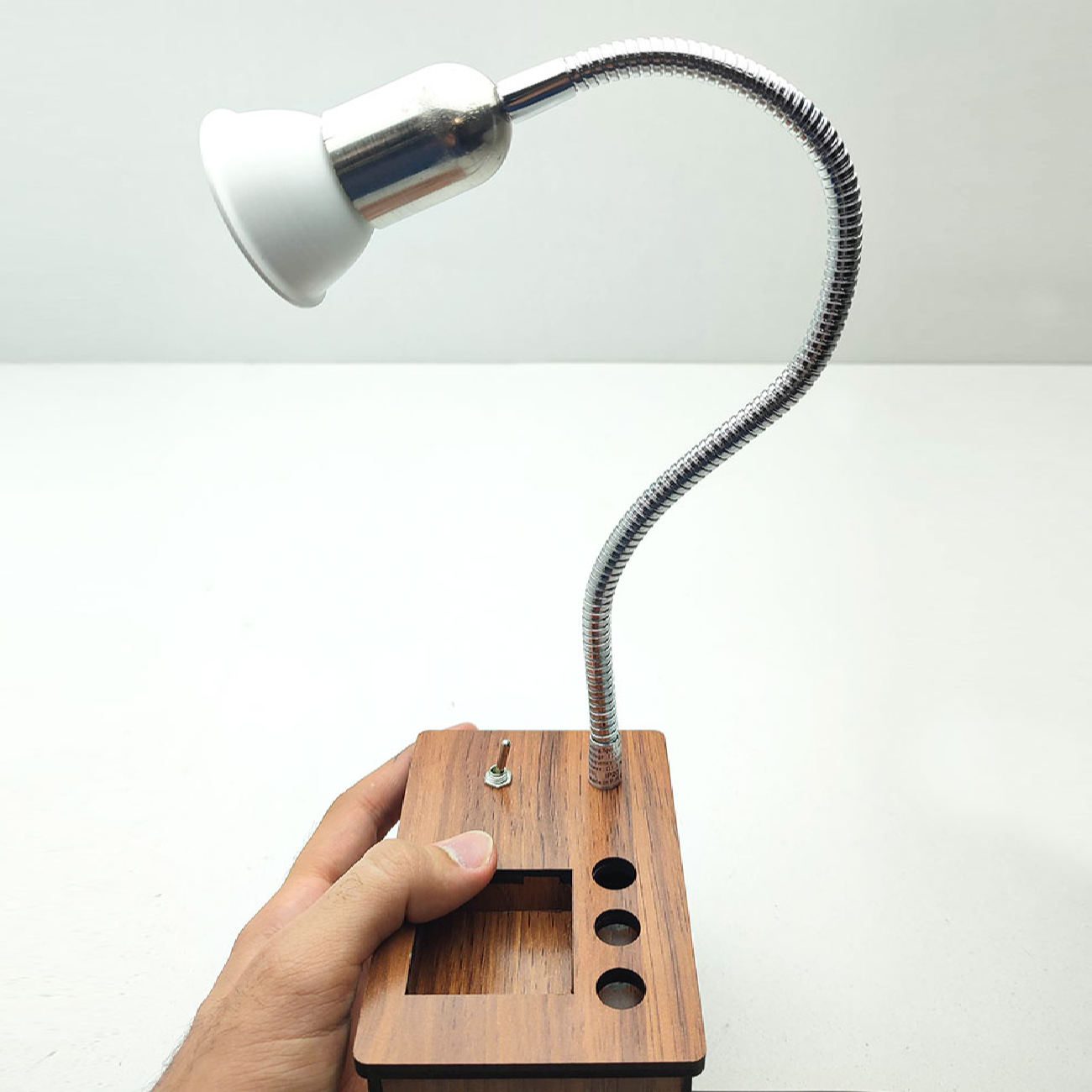 Price and Buy Wooden Desk Reading Lamp with Pencil Organizer Model KM80 - Image 9
