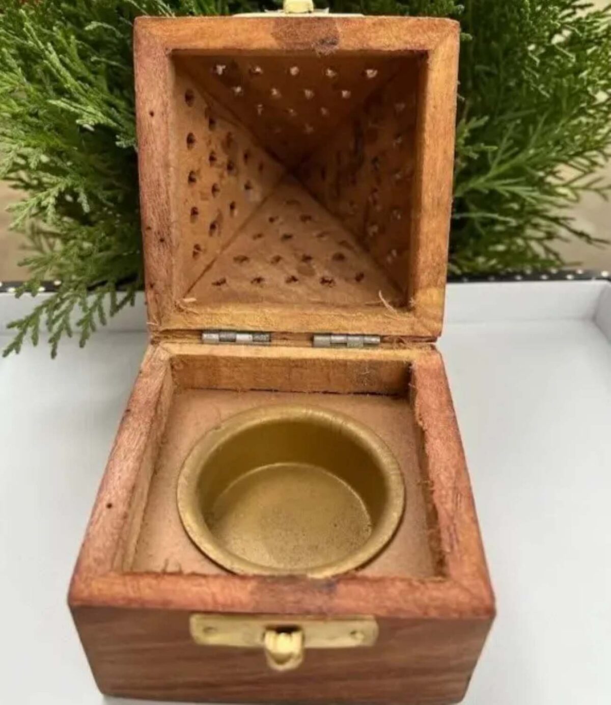 Price and Buy Wooden Esfand and Bakhoor Burner – Pyramid - Image 4