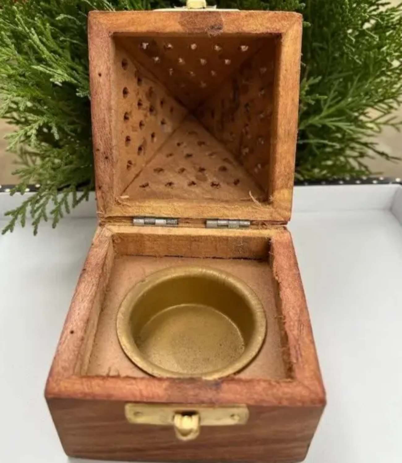 Price and Buy Wooden Esfand and Bakhoor Burner – Pyramid - Image 4