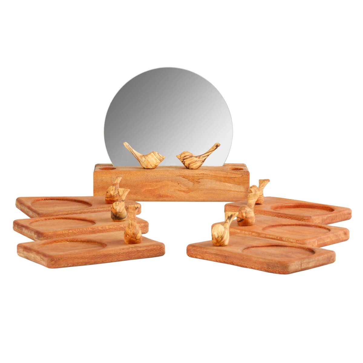 Price and Buy Wooden Haft Seen Set for Nowruz Festivities Bird Design - Image 3