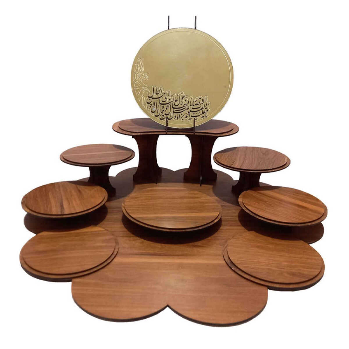 Price and Buy Wooden Haft Seen Set for Nowruz Festivities with Calligraphy Candle Holder - Image 3