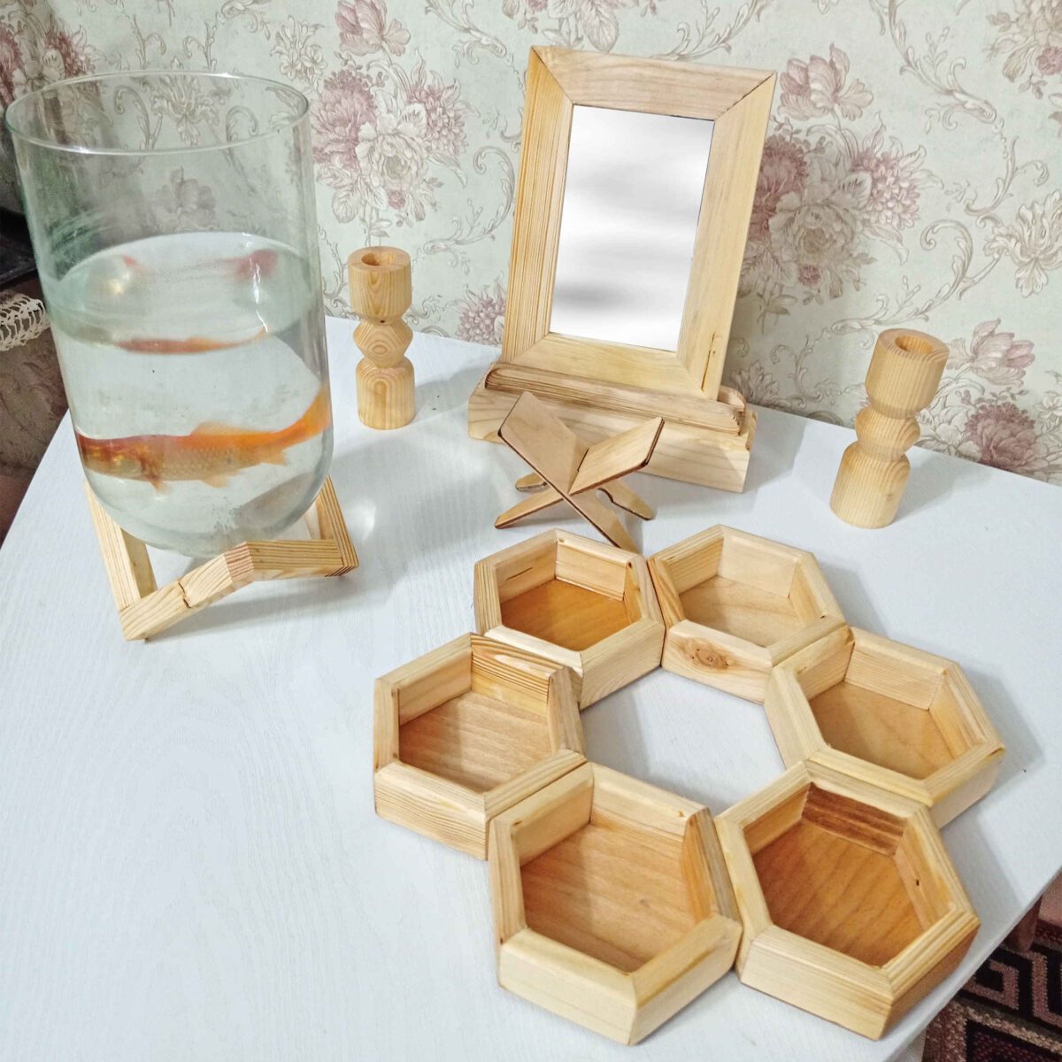 Price and Buy Wooden Haft Seen Set Rustic Style for Nowruz Festivities - Image 3