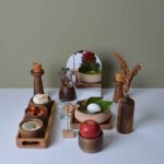 Price and Buy Wooden Haft Seen Set with Beautifully Carved Set of 12