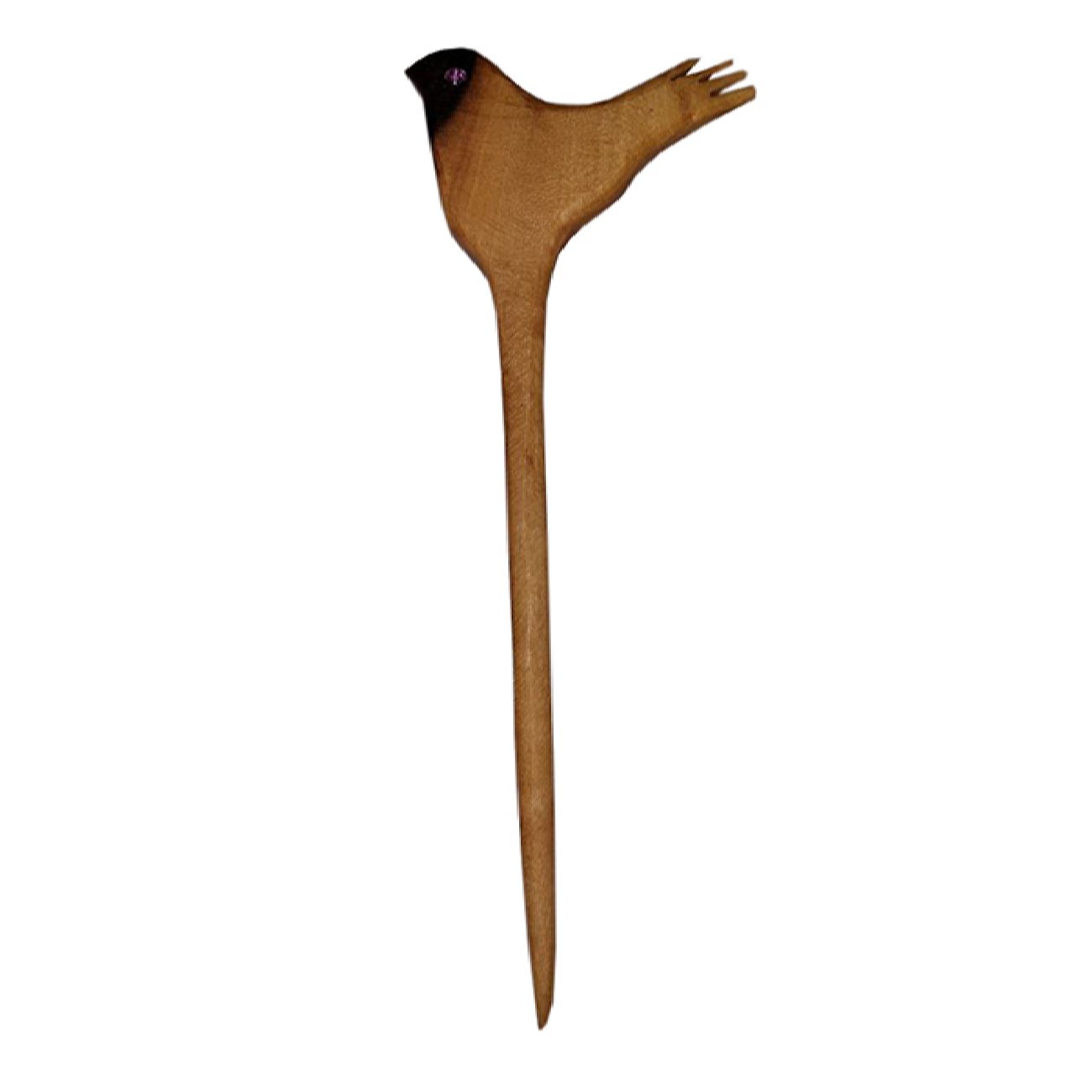 Price and Buy Wooden Hair Stick for Women Handcrafted Model Bird