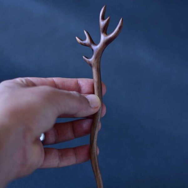 Price and Buy Wooden Hair Stick Handcrafted Matter Horn Design Large Size_68fd16022cb18.jpeg Price and Buy Wooden Hair Stick Handcrafted Matter Horn Design Large Size