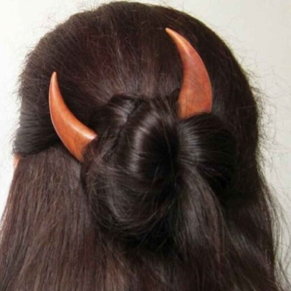 Price and Buy Wooden Hair Stick Handcrafted with Moon Design for Women_68fe40e7e7e3d.jpeg Price and Buy Wooden Hair Stick Handcrafted with Moon Design for Women