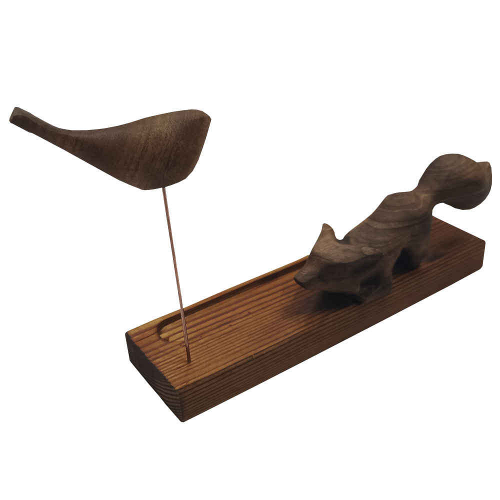 Price and Buy Wooden Incense Holder – Model Bird & Fox (Set of 2) - Image 3