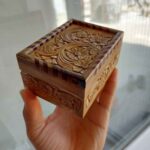Price and Buy Wooden Jewelry Box with Carving – Perfect for Organizing Necklaces, Rings & Earrings - Image 4