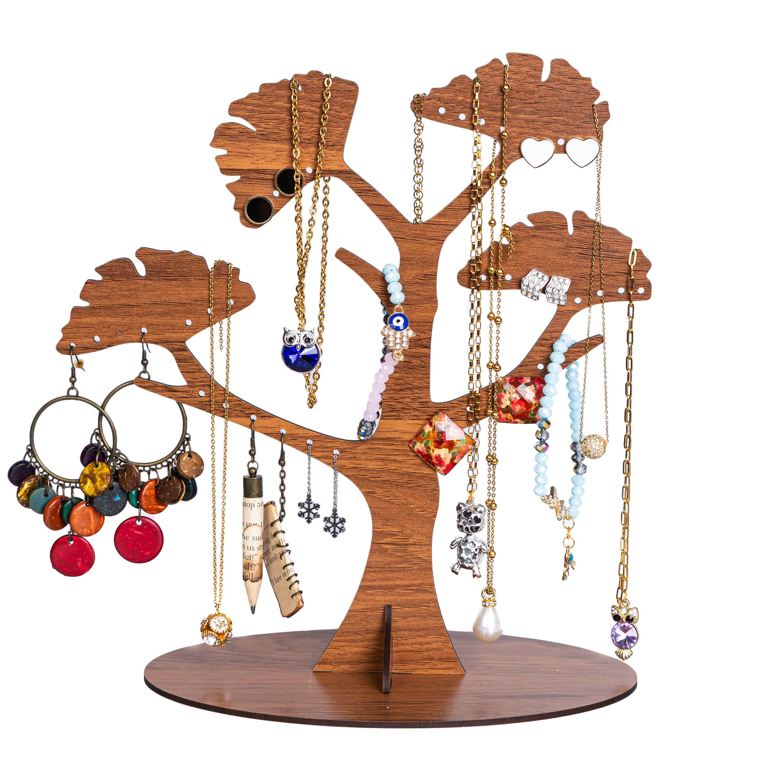 Price and Buy Wooden Jewelry Holder and Organizer with Tree Design - Image 3