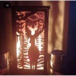 Price and Buy Wooden Lantern Candle Stand with Deer Design– Stylish & Eco-Friendly