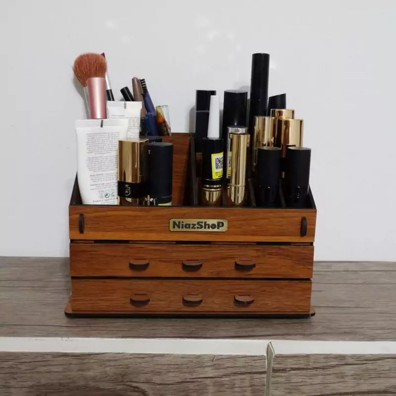 Price and Buy Wooden Makeup and Stationery Stand – Unique & Functional - Image 3
