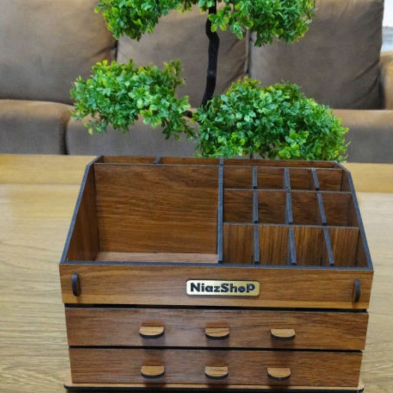 Price and Buy Wooden Makeup and Stationery Stand – Unique & Functional - Image 4