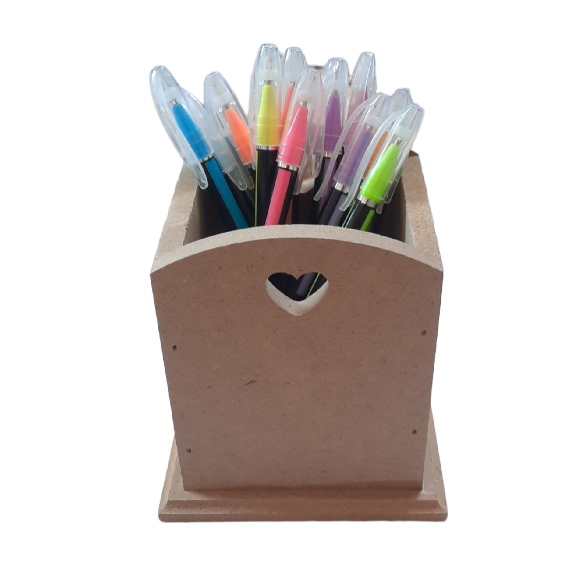 Price and Buy Wooden Makeup Brush Holder Aristic with Heart Design - Image 4
