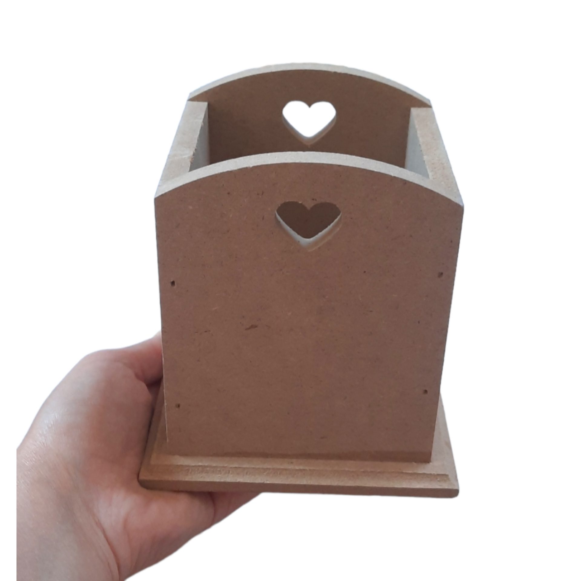 Price and Buy Wooden Makeup Brush Holder Aristic with Heart Design - Image 5