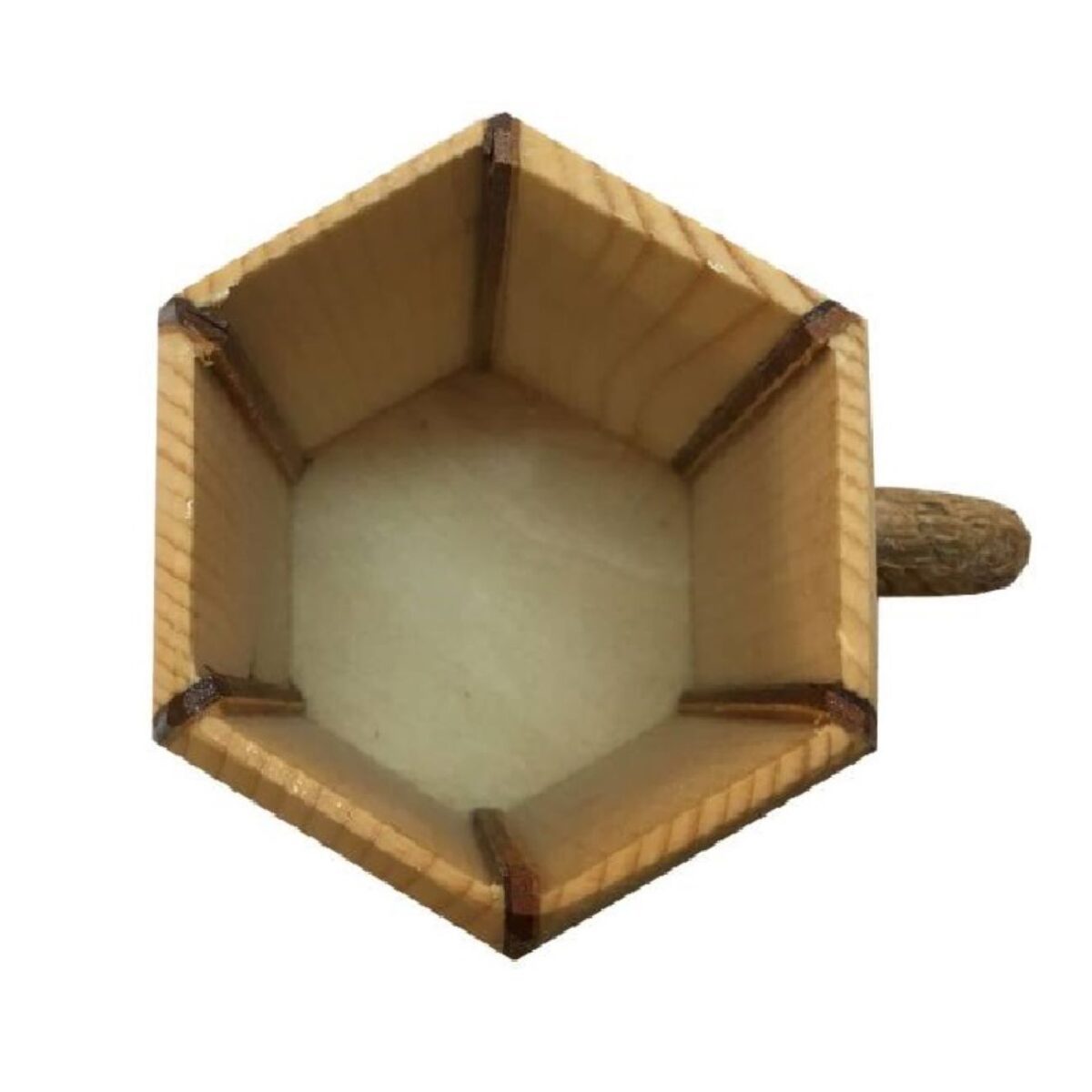 Price and Buy Wooden Makeup Cup Brush Holder Aristic Handcrafted - Image 4