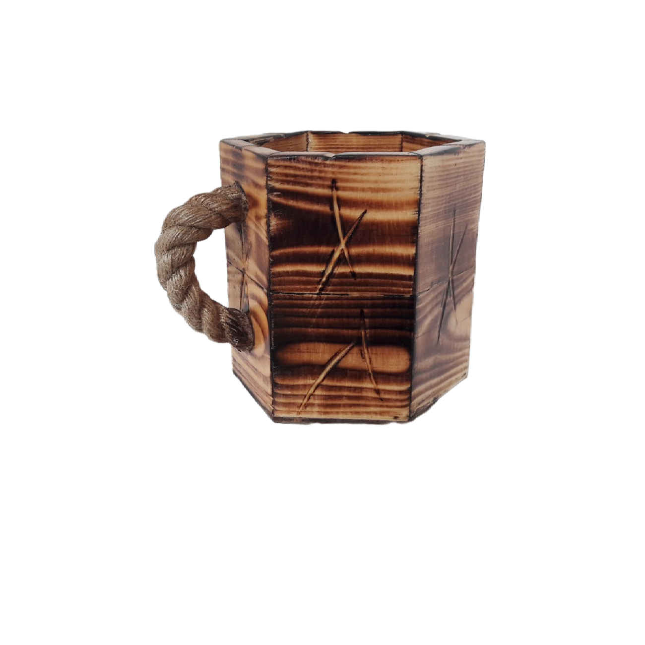 Price and Buy Wooden Makeup Cup Brush Holder Handcrafted Aristic Style - Image 3
