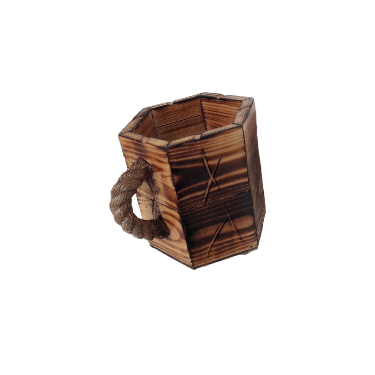 Price and Buy Wooden Makeup Cup Brush Holder Handcrafted Aristic Style - Image 5