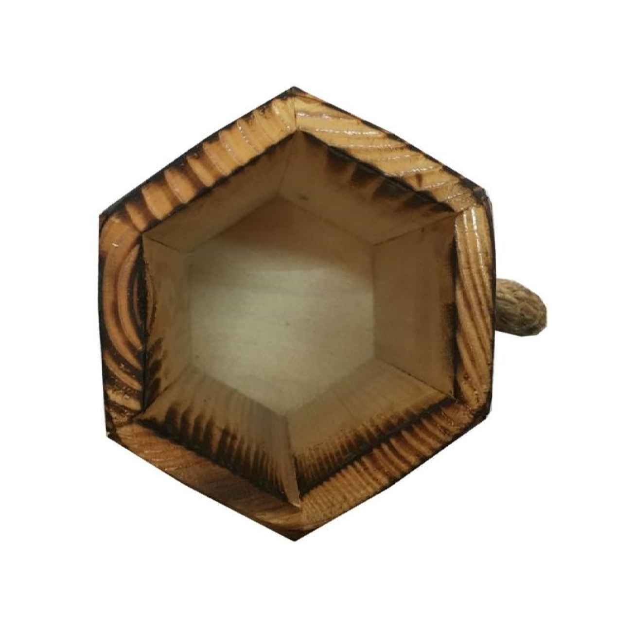 Price and Buy Wooden Makeup Cup Brush Holder Natural Wood Handcrafted - Image 6