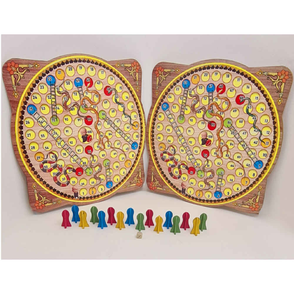 Price and Buy Wooden Mensch ärgere Dich nicht (Ludo) & Snakes & Ladders Game Set - Image 4