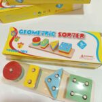 Price and Buy Wooden Montessori 5-Column Shape Sorting Puzzle – Enhance Fine Motor Skills - Image 3