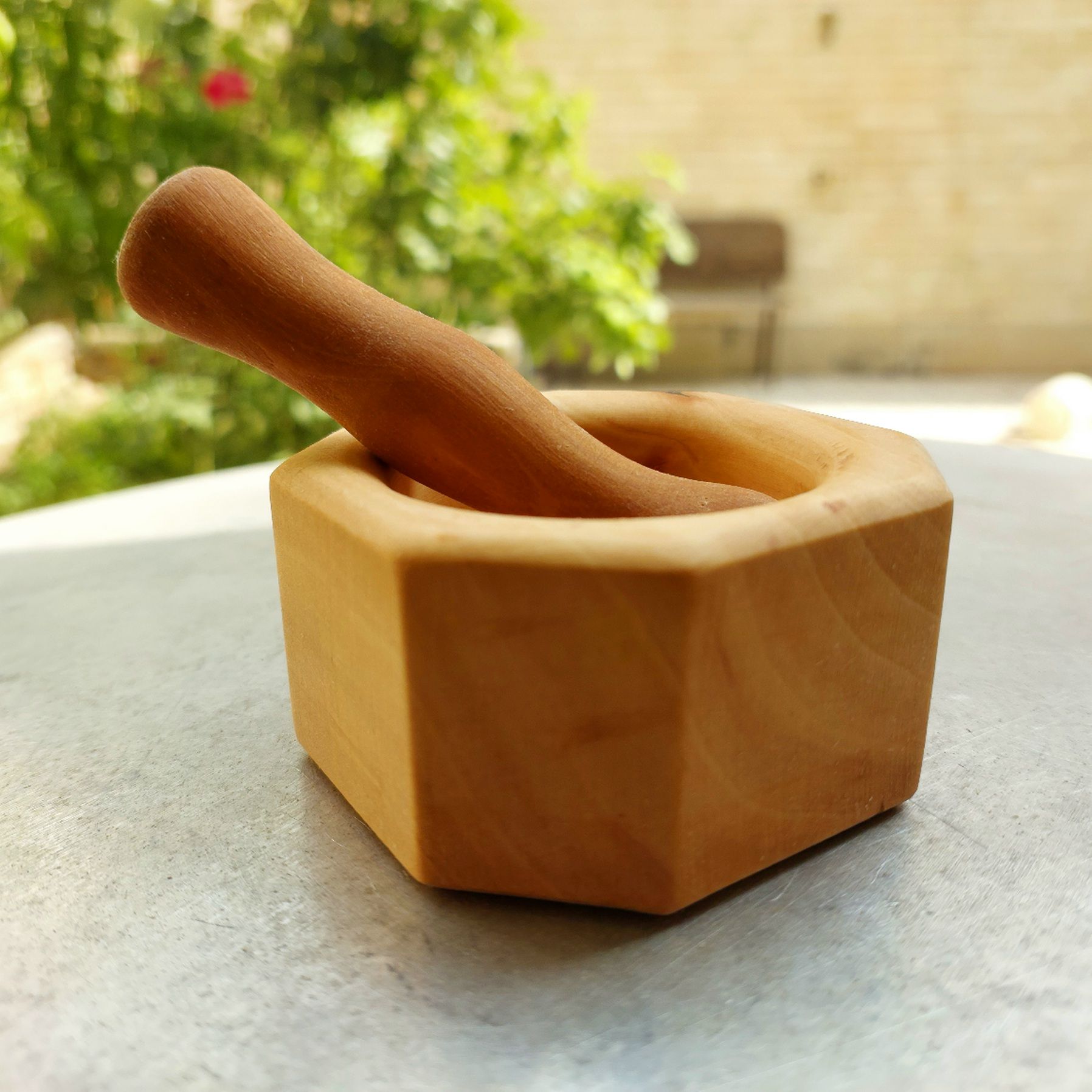 Price and Buy Wooden Mortar & Pestle Set for Herbs and Spices Model Keyhan - Image 4