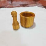 Price and Buy Wooden Mortar & Pestle Set Grinder Suitable for Saffron - Image 3