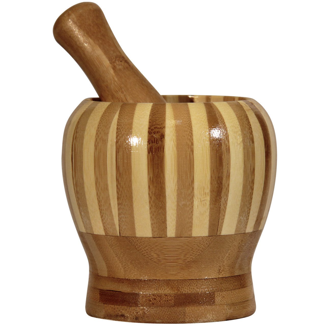 Price and Buy Wooden Mortar & Pestle Set Handcrafted Rustic Style