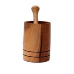 Price and Buy Wooden Mortar & Pestle Set Herb & Spice Grinder Made of Walnut - Image 3