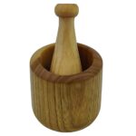Price and Buy Wooden Mortar & Pestle Set Herb & Spice Grinder Model Abtin