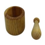 Price and Buy Wooden Mortar & Pestle Set Herb & Spice Grinder Model Abtin - Image 3
