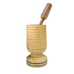 Price and Buy Wooden Mortar & Pestle Set Herb & Spice Grinder
