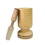 Price and Buy Wooden Mortar & Pestle Set Herb & Spice Grinder - Image 3
