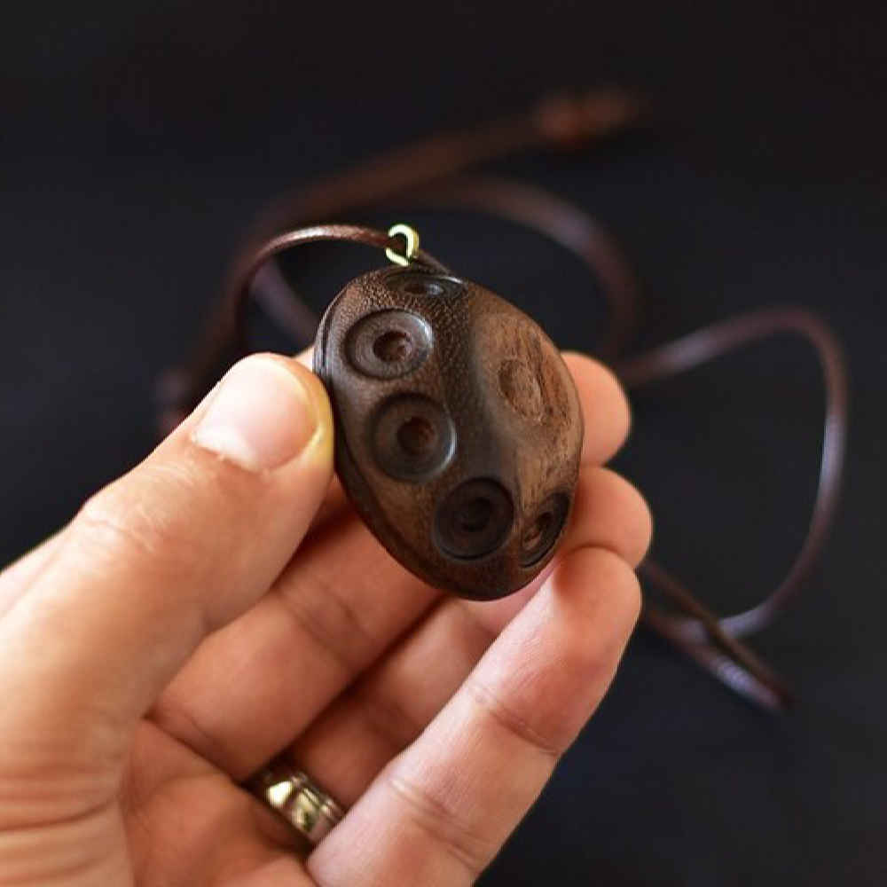 Price and Buy Wooden Necklace Handcrafted with Artistic Style Hang Drum - Image 3