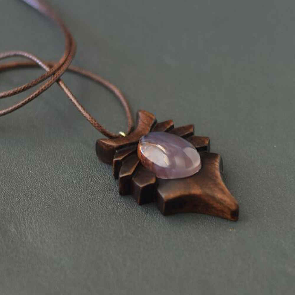 Price and Buy Wooden Necklace Handcrafted with Artistic Style Liam