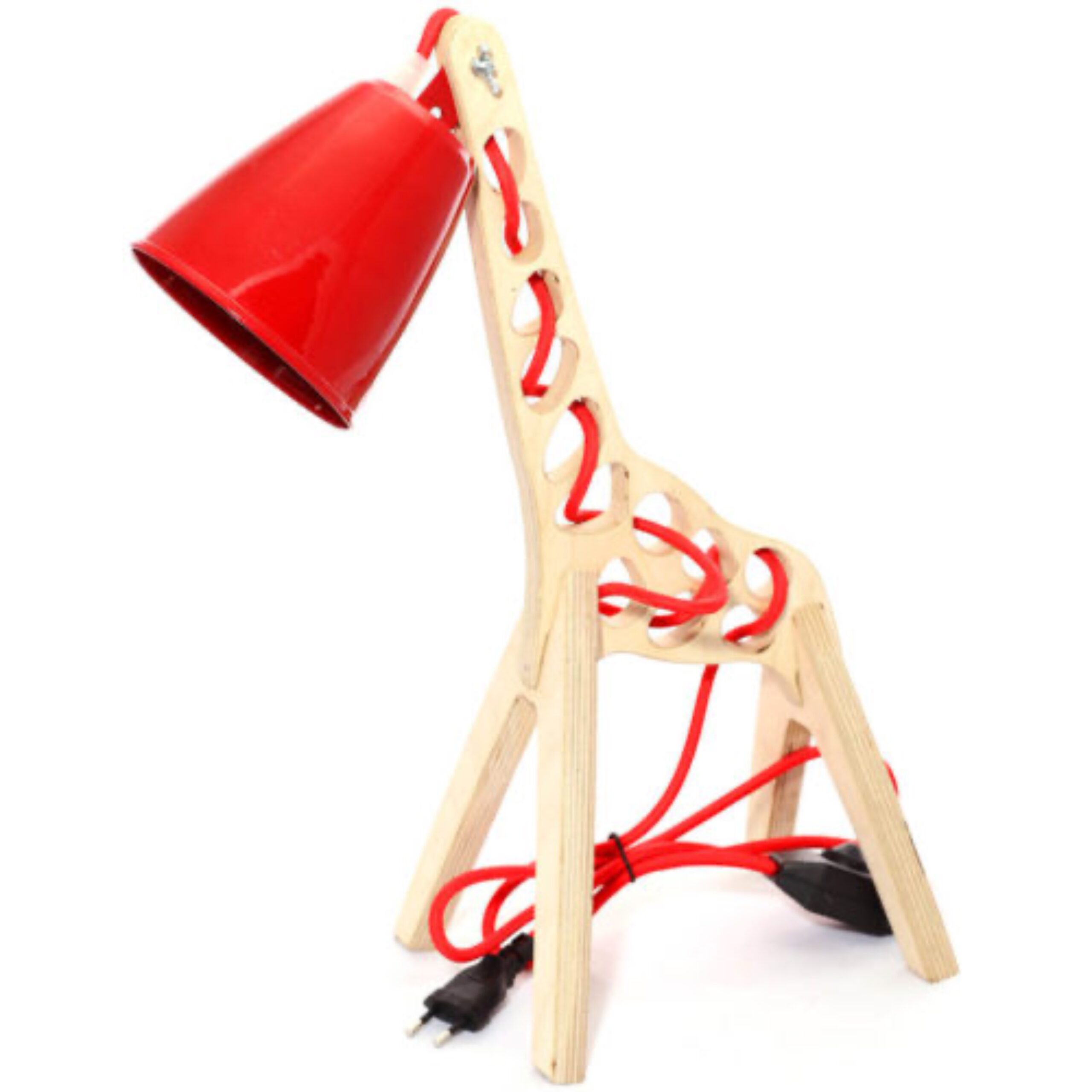 Price and Buy Wooden Novelty Desk Lamp Handcrafted and Adjustable Little Giraffe Figurine